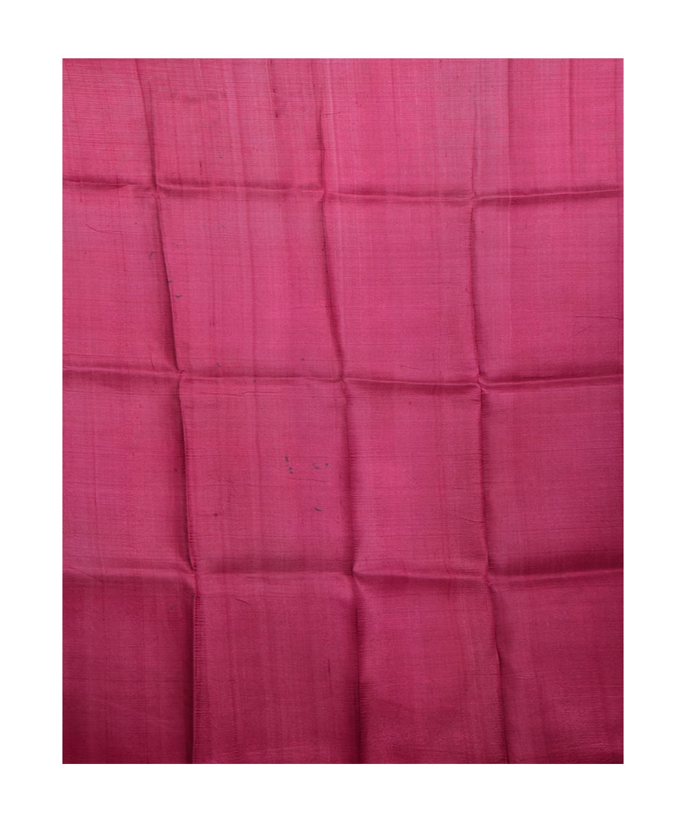 Maroon red handloom silk saree