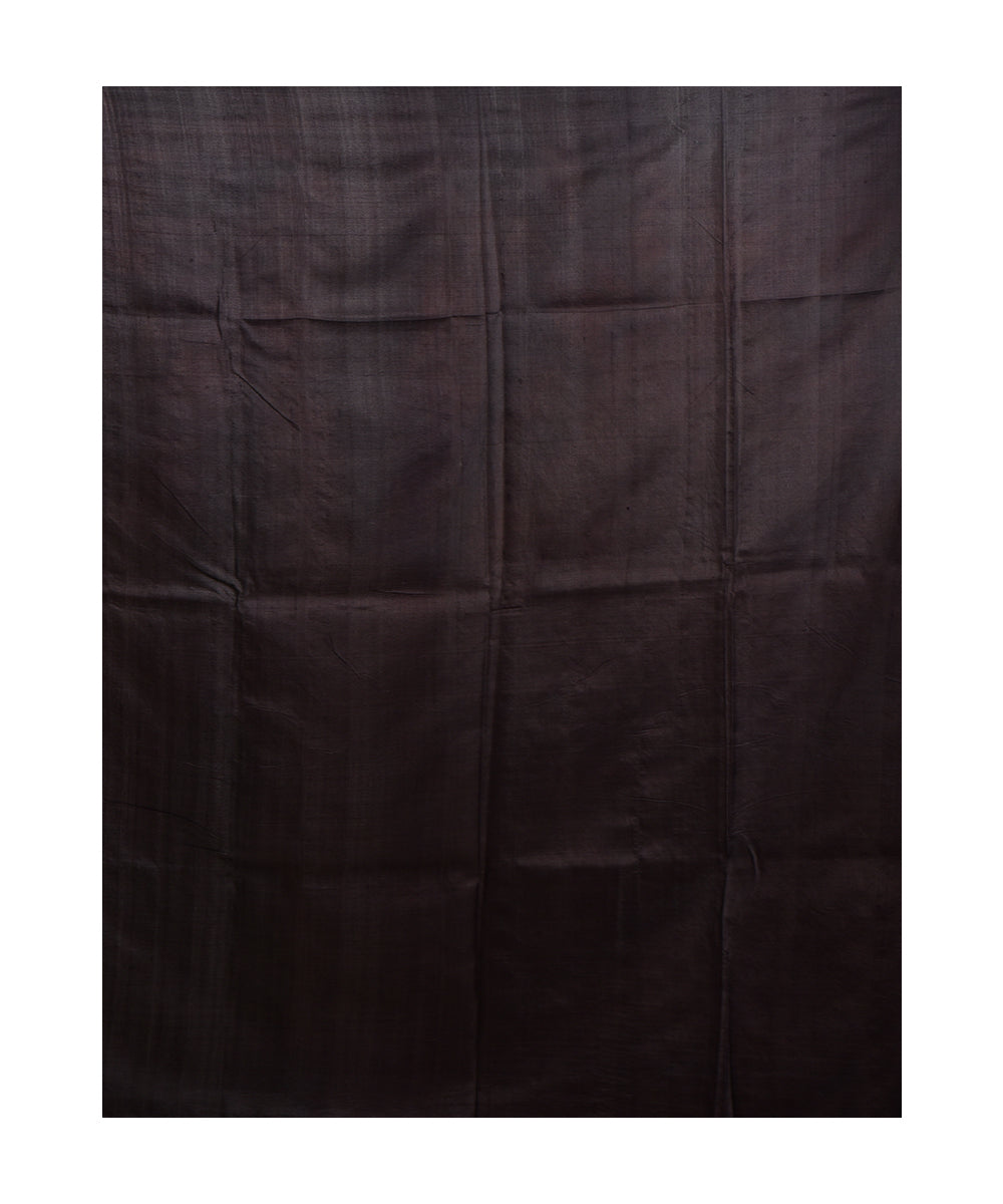 Black silk handloom saree