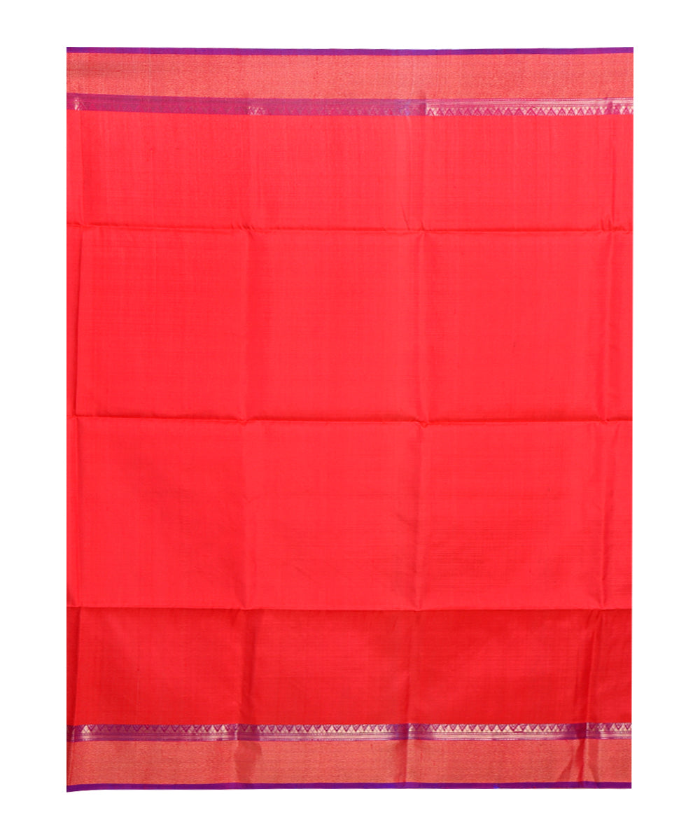 Maroon multicolor handwoven silk saree