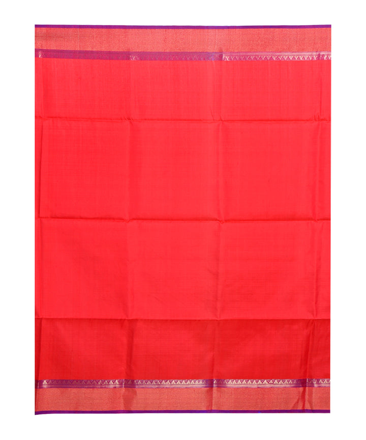 Maroon multicolor handwoven silk saree