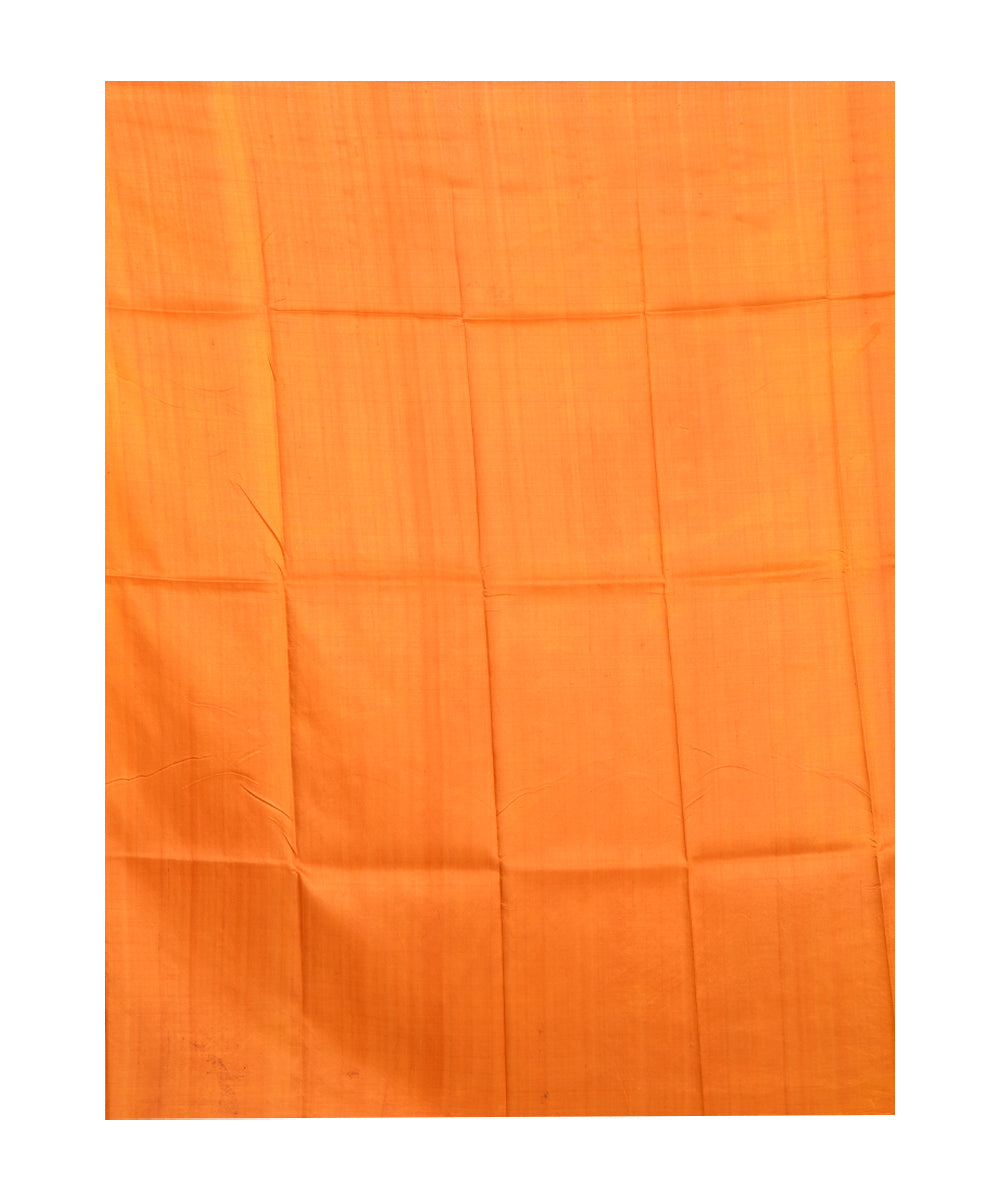 Mustard handloom silk saree