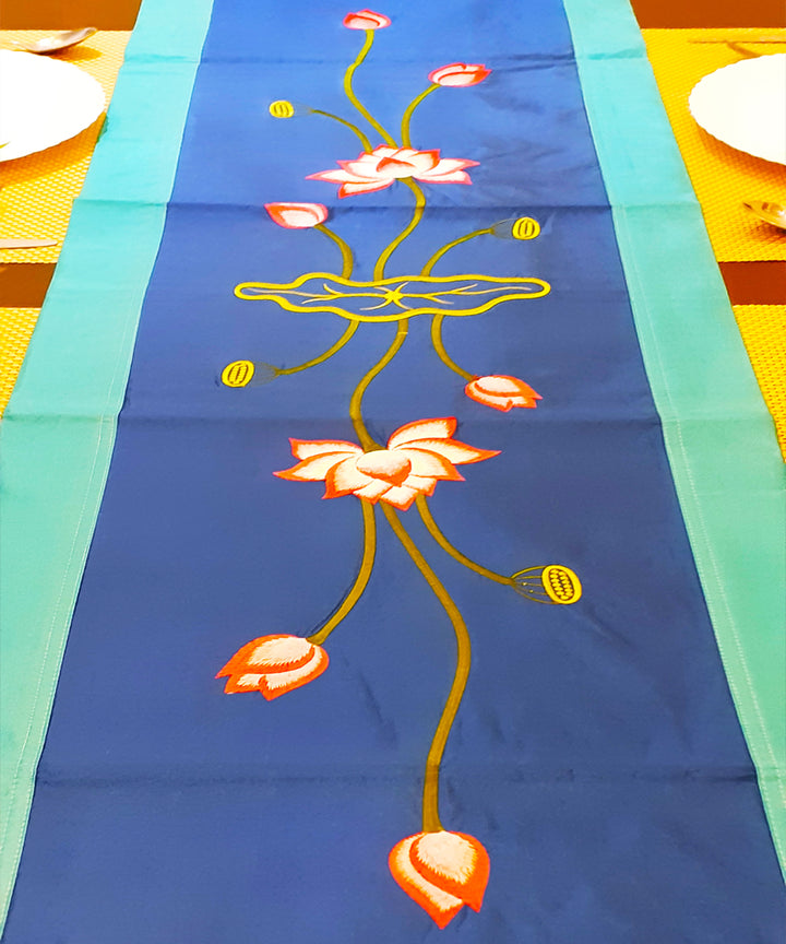 Embroidered Silk Table Runner