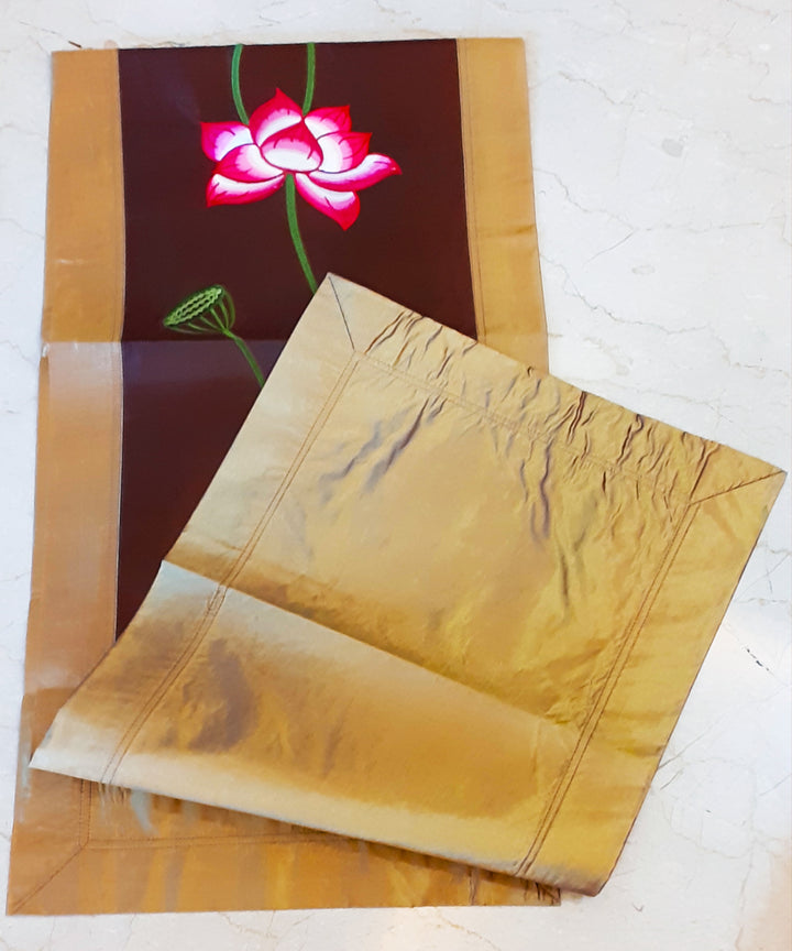Silk Embroidered Table Runner