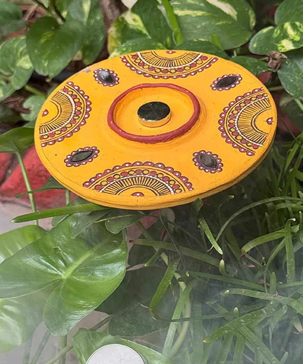 Yellow handcrafted decor terracotta boom light- Set of 2