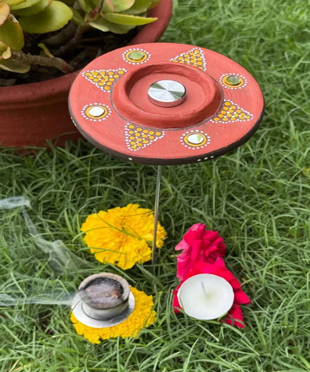 Brown handcrafted decor terracotta boom light- Set of 4