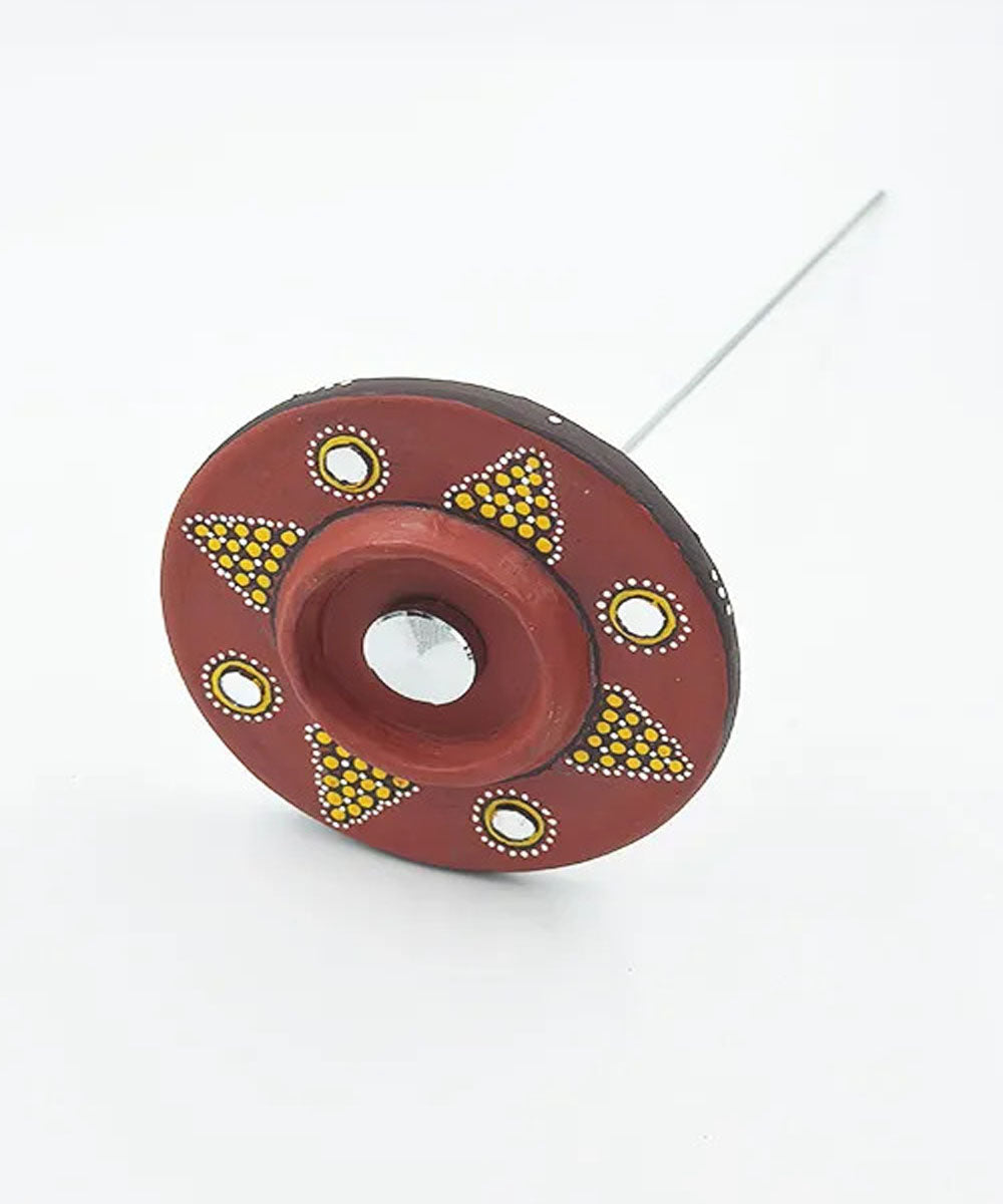 Brown handcrafted decor terracotta boom light- Set of 2