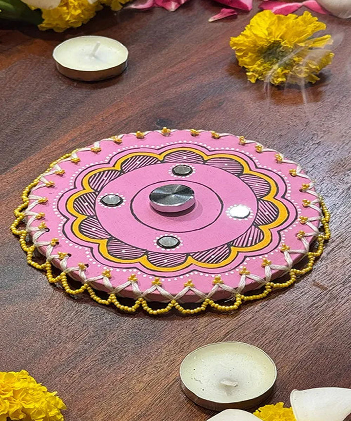 Purple handcrafted decor terracotta boom light- Set of 4