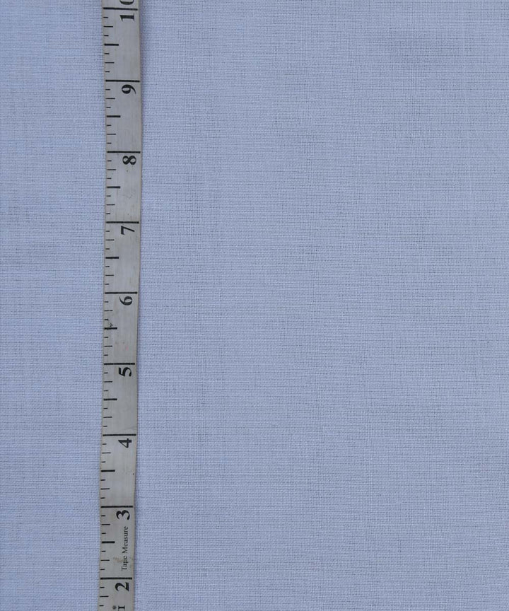 White handwoven cotton fabric