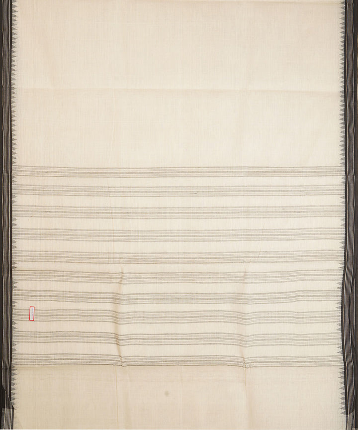 White kora cotton handloom srikakulam kuppadam saree