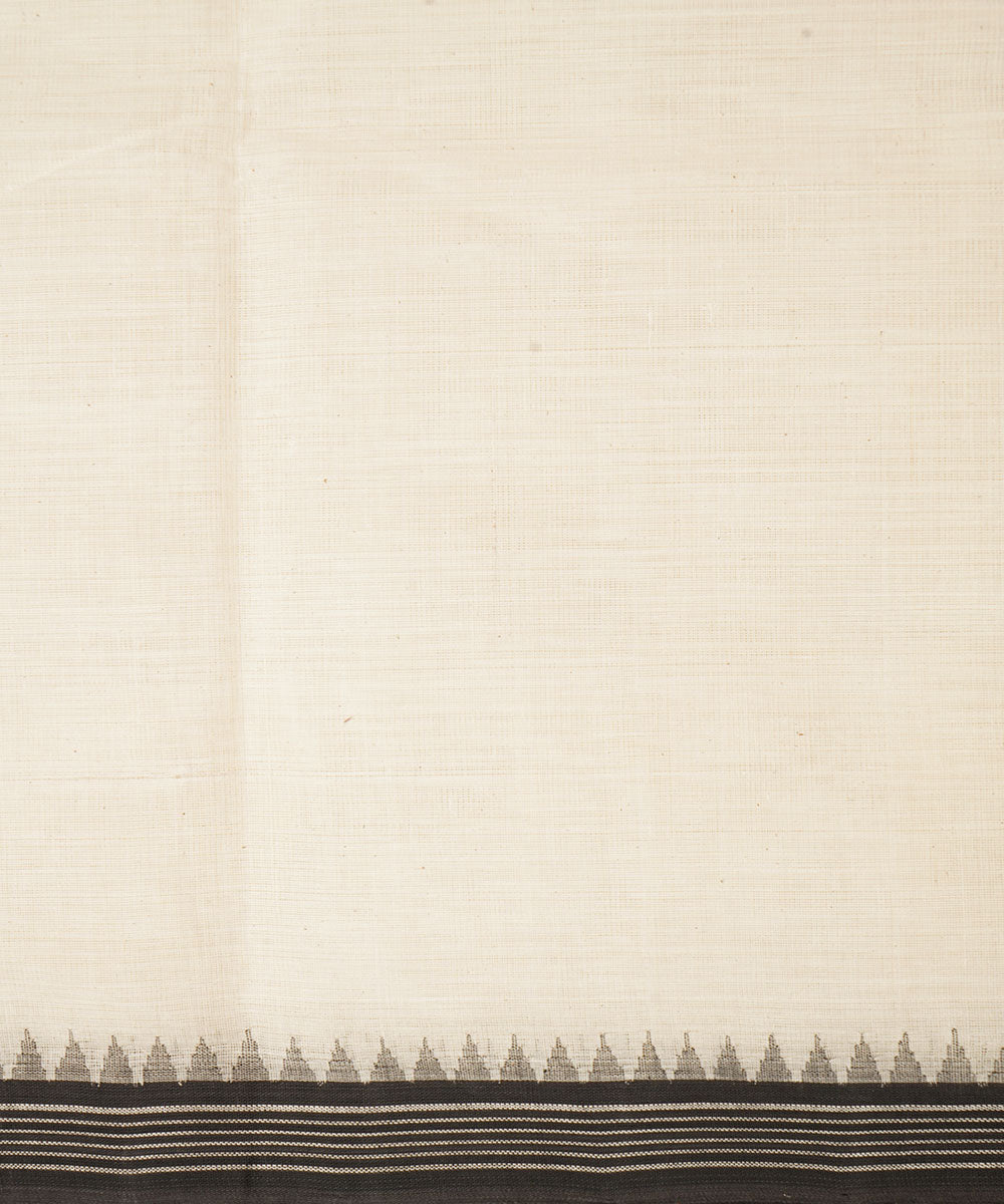 White kora cotton handloom srikakulam kuppadam saree