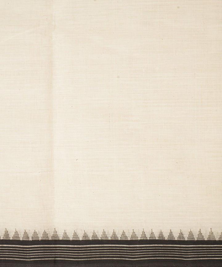 White kora cotton handloom srikakulam kuppadam saree