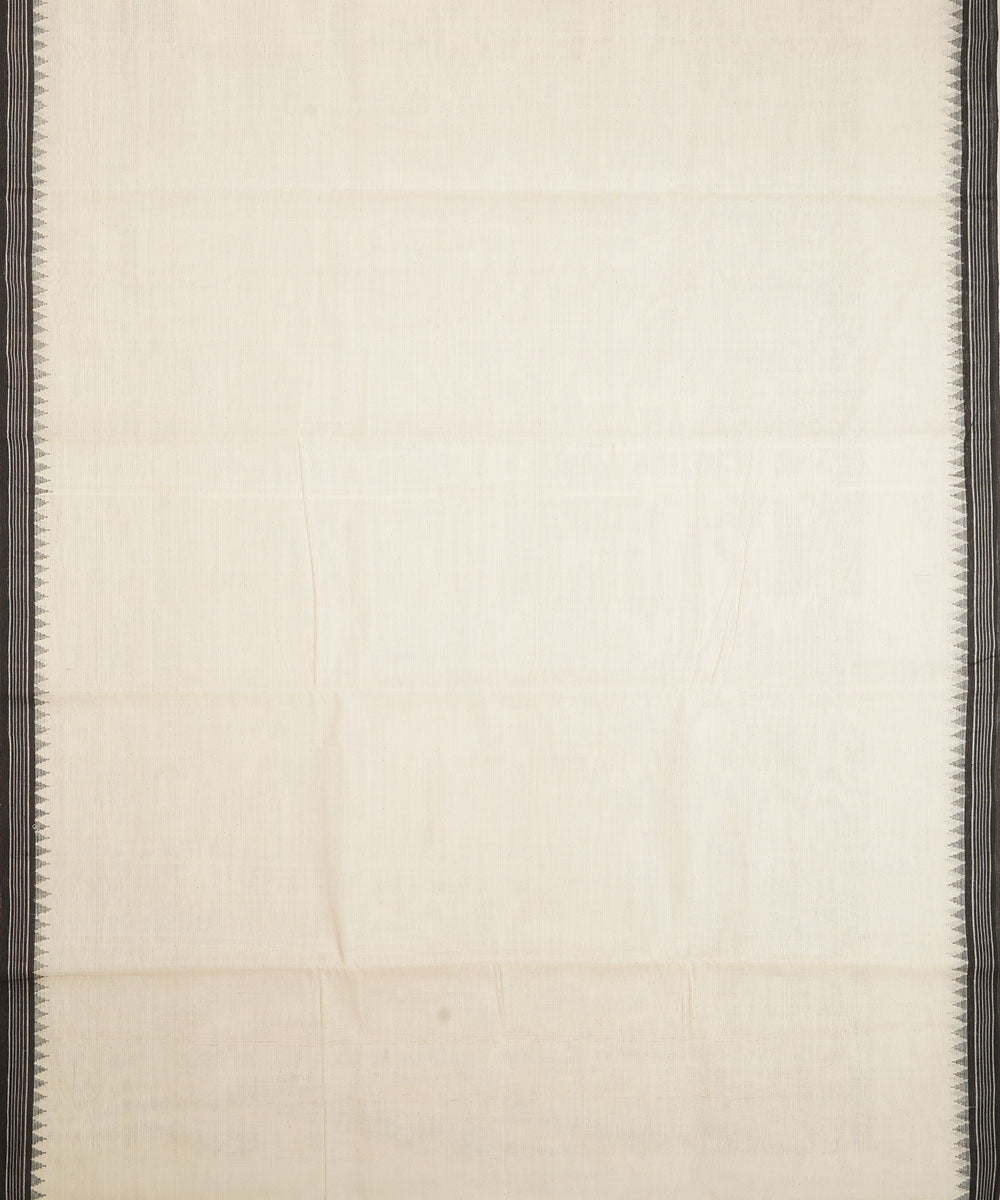 White kora cotton handloom srikakulam kuppadam saree