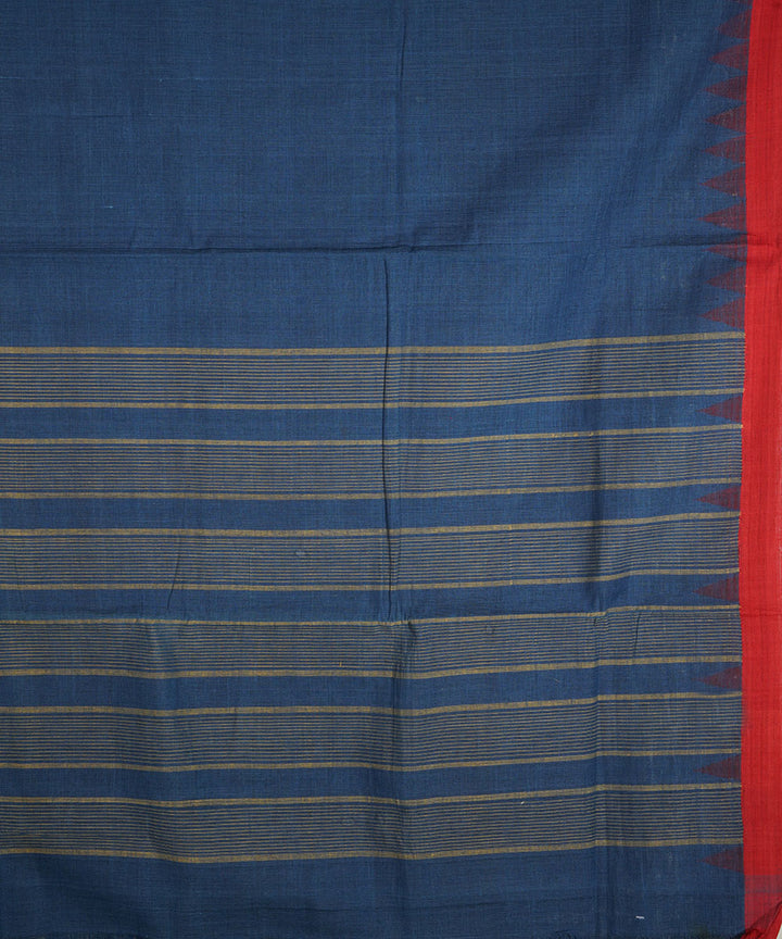 Indigo blue handloom cotton natural dyed srikakulam kuppadam saree