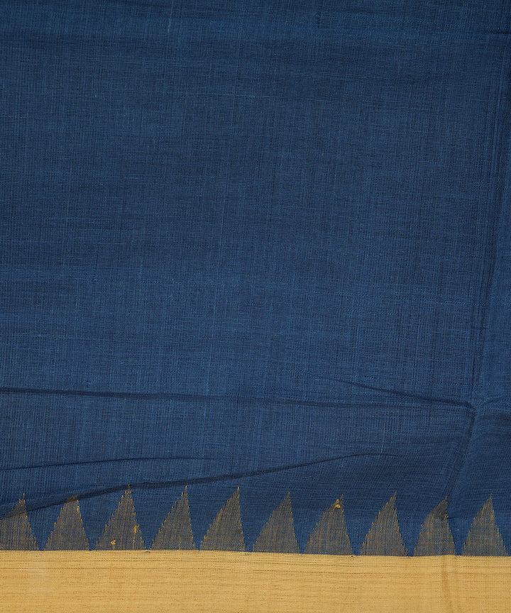 Indigo blue handloom cotton natural dyed srikakulam kuppadam saree