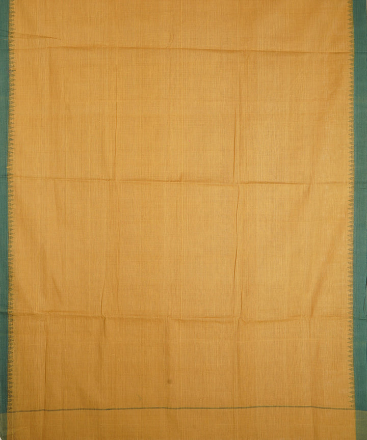 Yellow cotton handwoven natural dyed srikakulam kuppadam saree