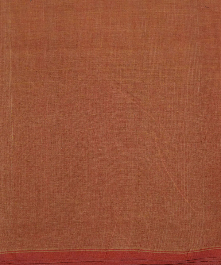 Yellow orange handloom cotton natural dyed fabric
