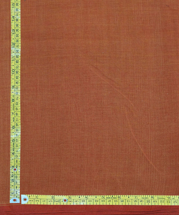 Yellow orange handloom cotton natural dyed fabric