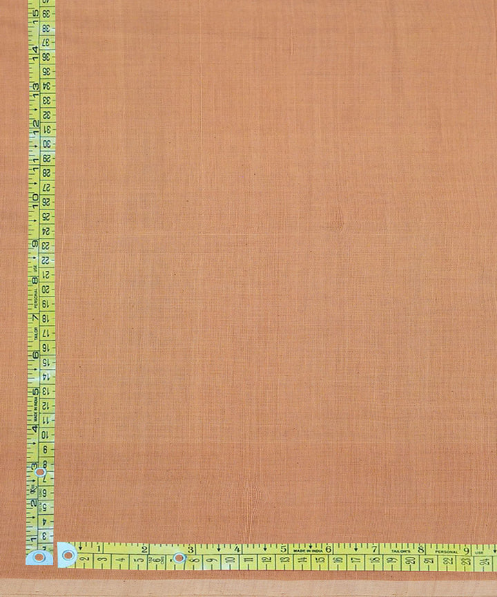 Peach handloom cotton natural dyed fabric