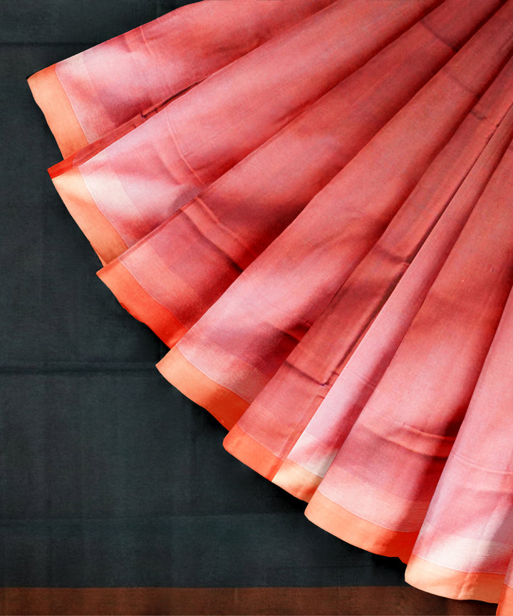 Pink blue handloom mangalagiri cotton saree