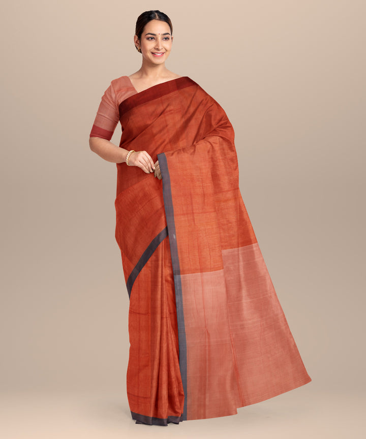 Red pink cotton mangalagiri handloom saree
