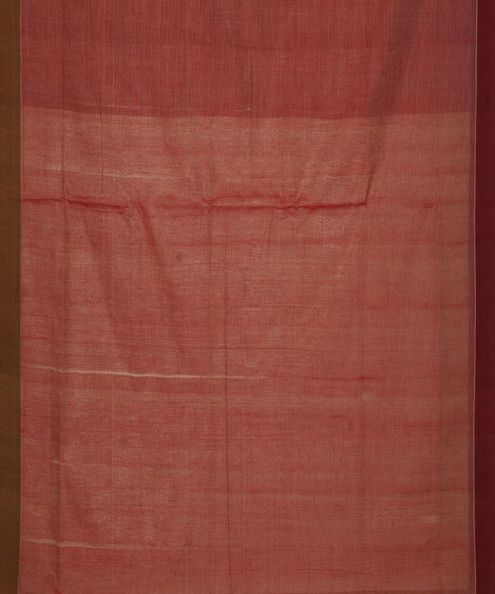 Beige brown cotton handloom mangalagiri saree