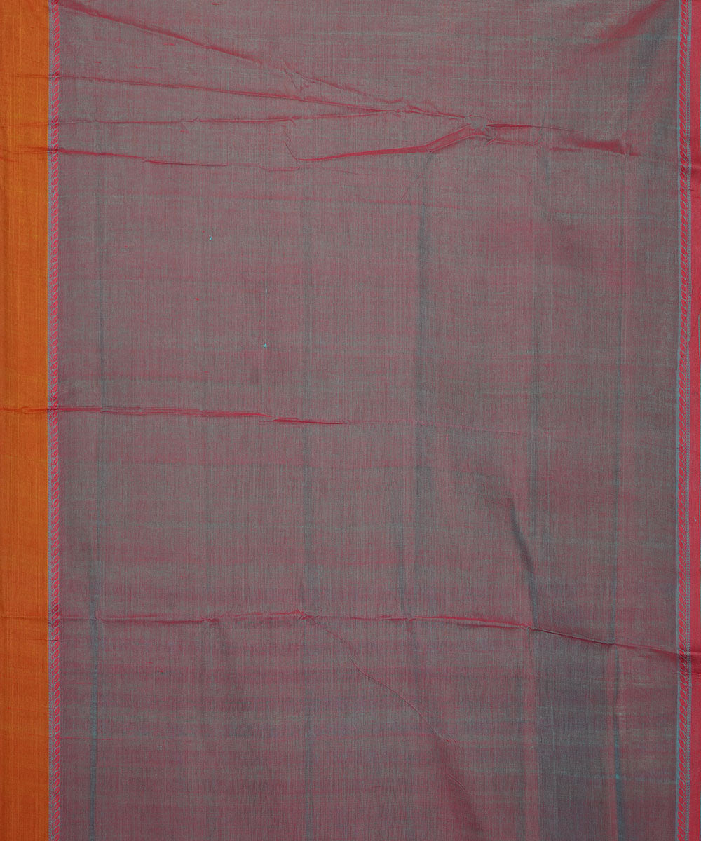 Cyan green purple handloom mangalagiri cotton saree