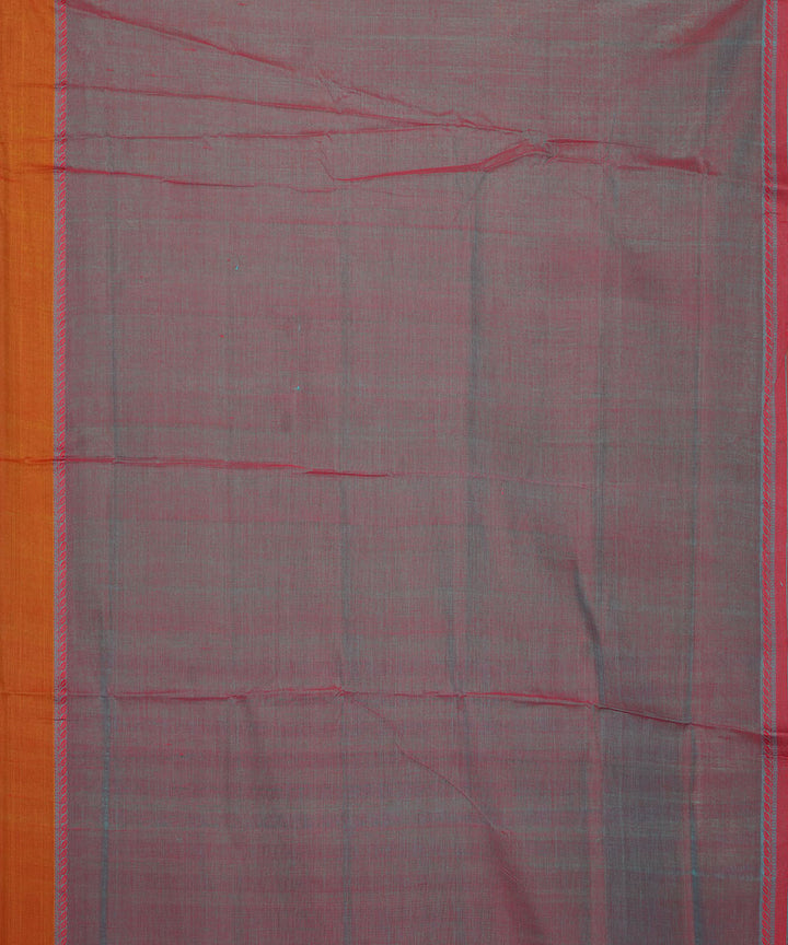 Cyan green purple handloom mangalagiri cotton saree