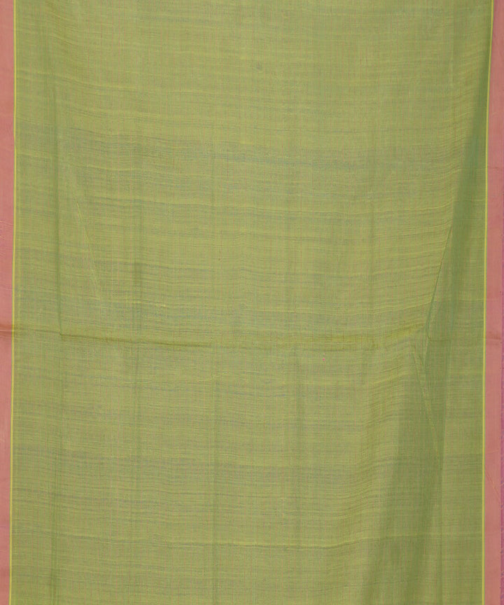 Cyan green purple cotton handloom mangalagiri saree