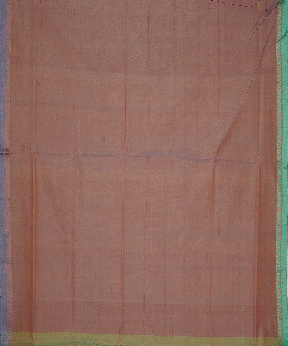 Teal green pink cotton handloom mangalagiri saree