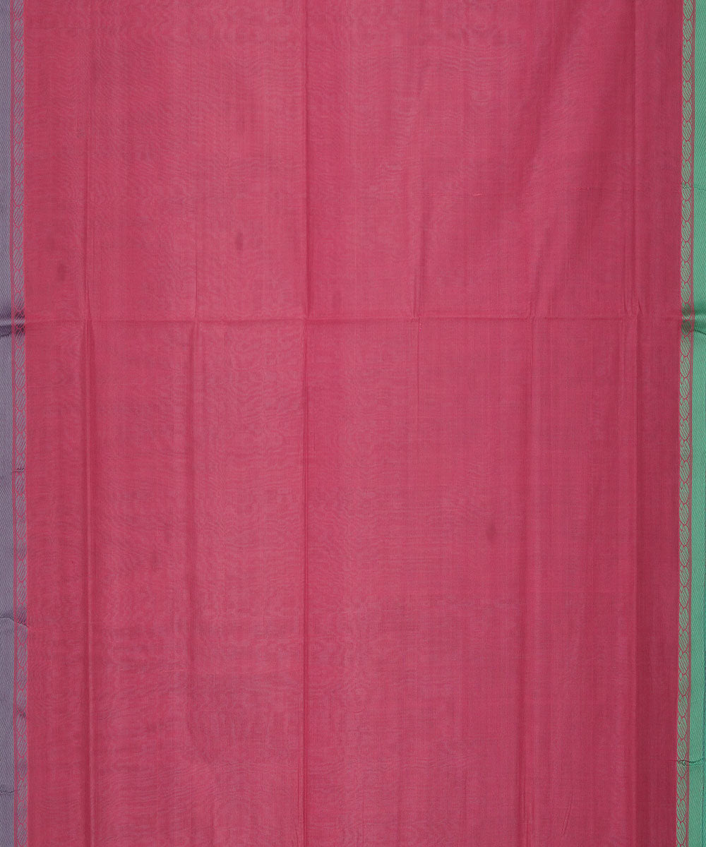 Purple pink cotton handloom mangalagiri saree