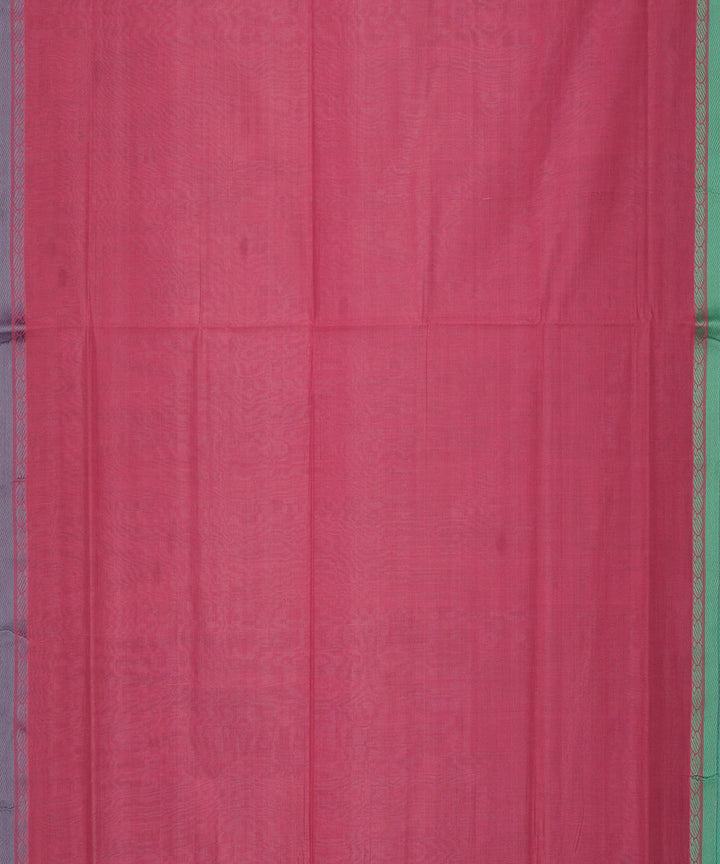 Purple pink cotton handloom mangalagiri saree