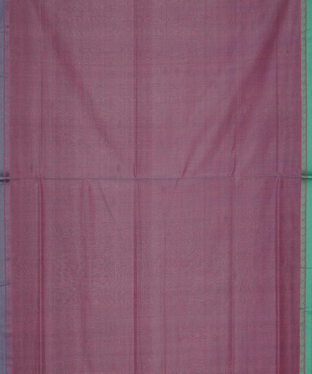 Light green pink handloom cotton mangalagiri saree