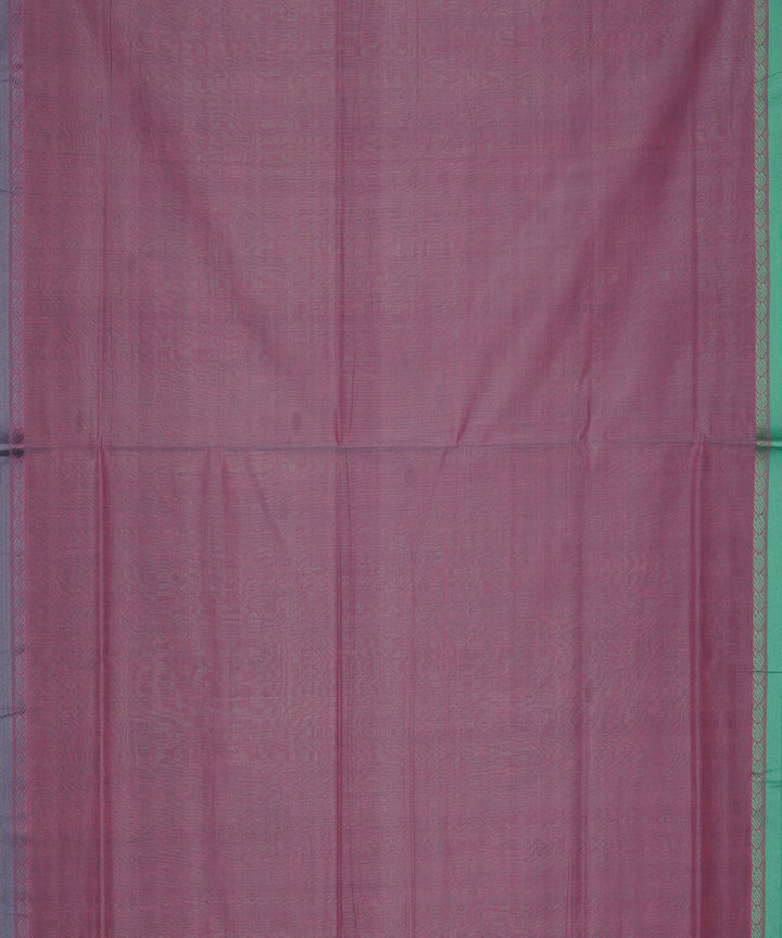 Light green pink handloom cotton mangalagiri saree