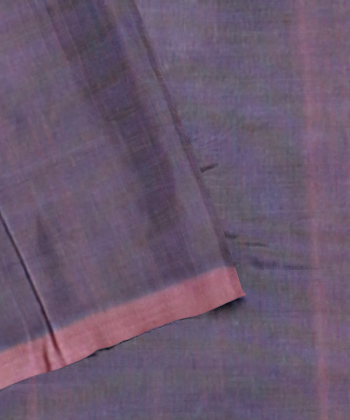 Light green pink cotton handloom bengal saree