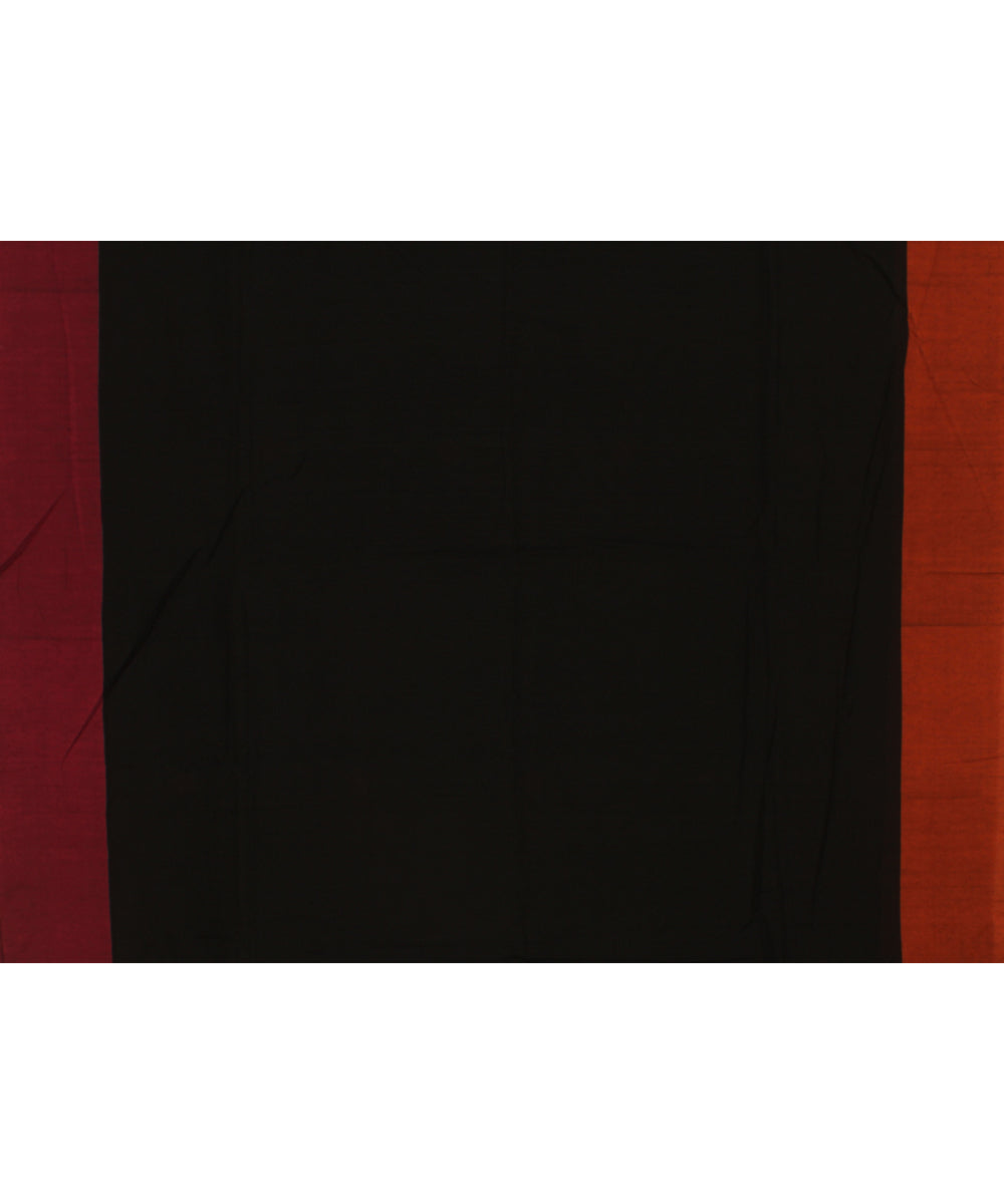 Black pink handloom bengal cotton saree