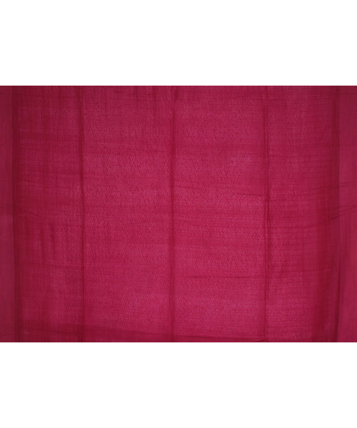 Pink white handloom cotton bengal saree