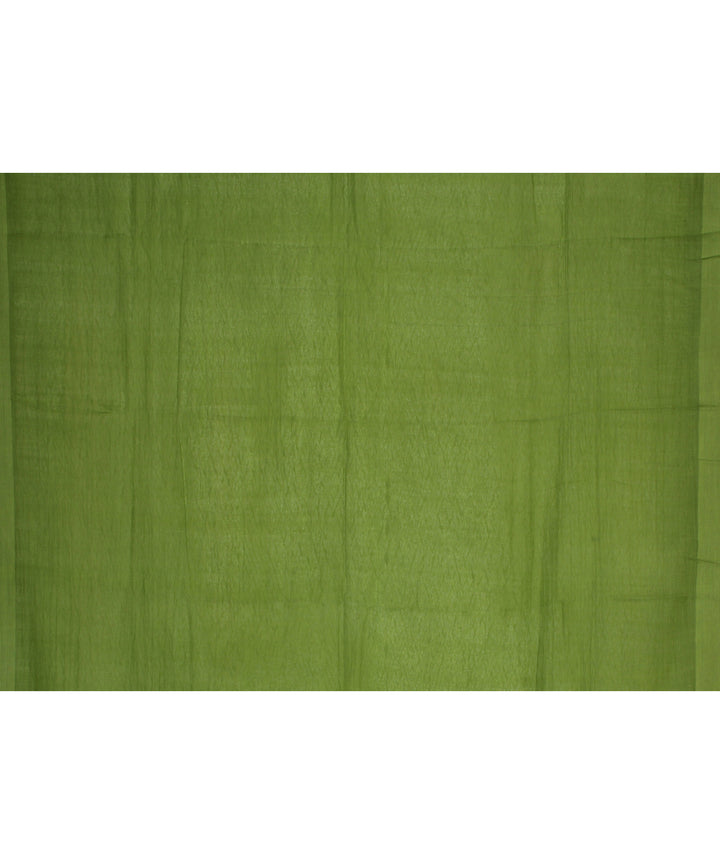 Light green white handloom cotton bengal saree