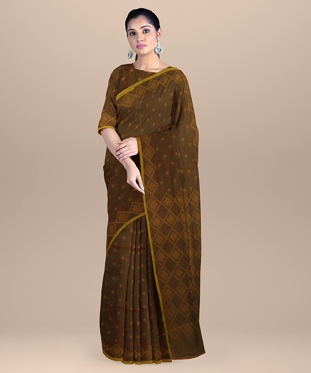 Multicolor handloom cotton bengal saree