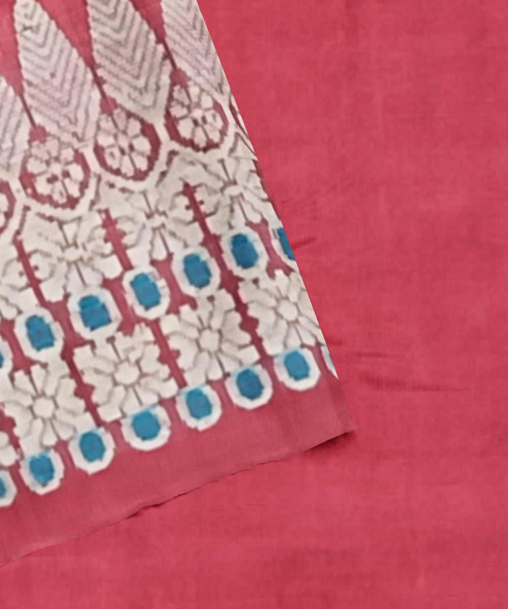 Pink multicolour eri silk handloom assam saree