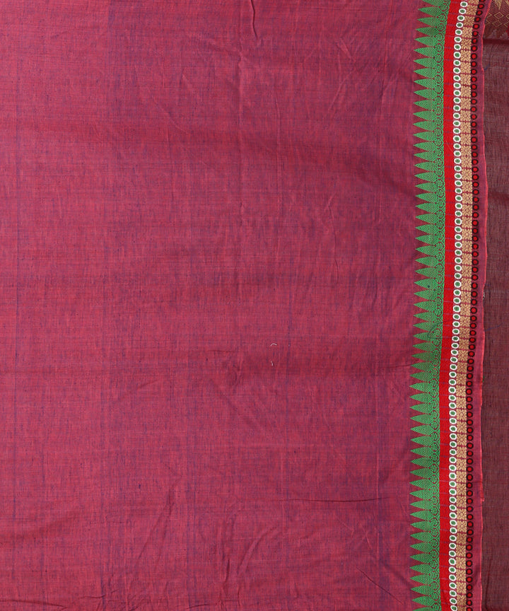 Wine multi color eri silk handloom assam saree