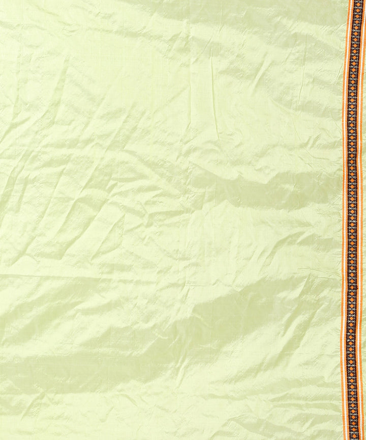 Light pista black Mulberry silk handloom assam saree