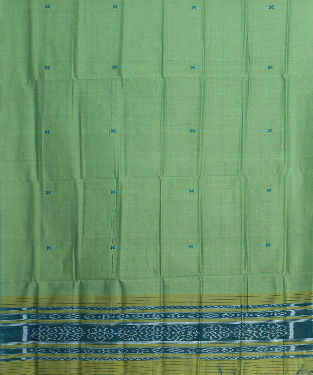 Light green gopalpur handwoven cotton silk dupatta