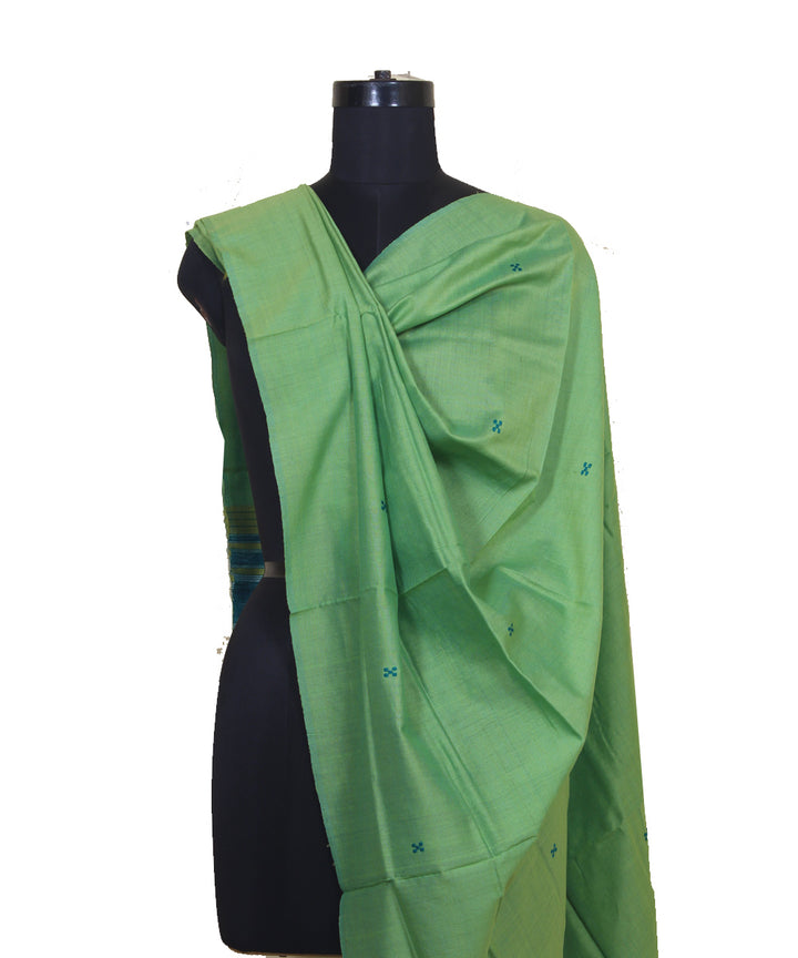 Light green gopalpur handwoven cotton silk dupatta