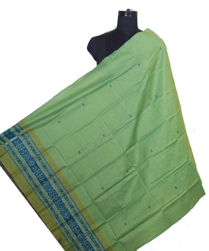 Light green gopalpur handwoven cotton silk dupatta