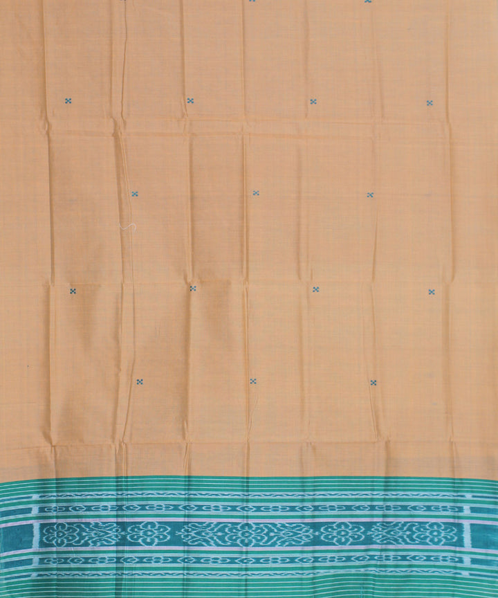 Orange handwoven cotton silk gopalpur dupatta