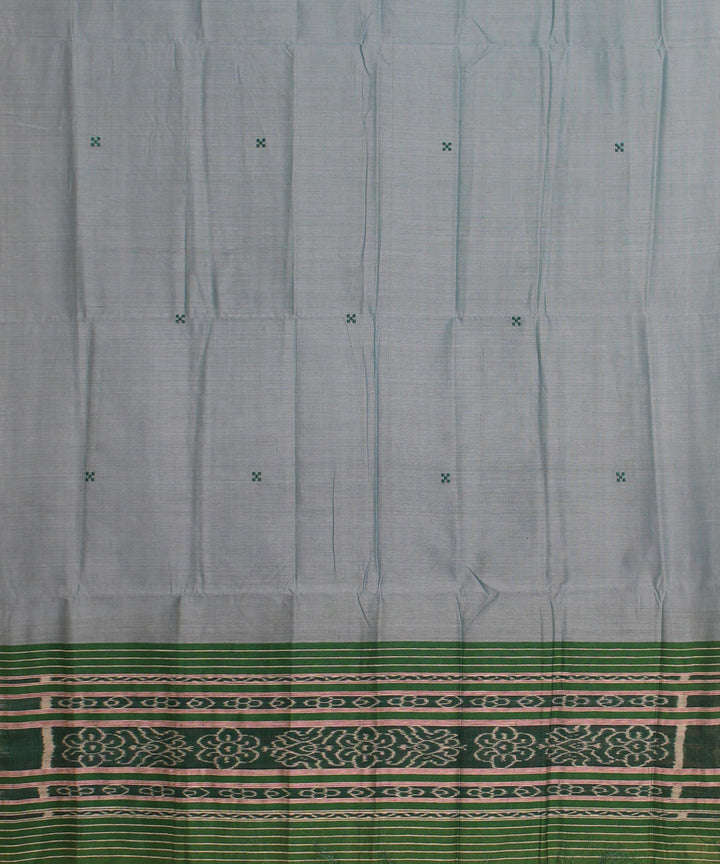 Sky blue green cotton silk gopalpur dupatta