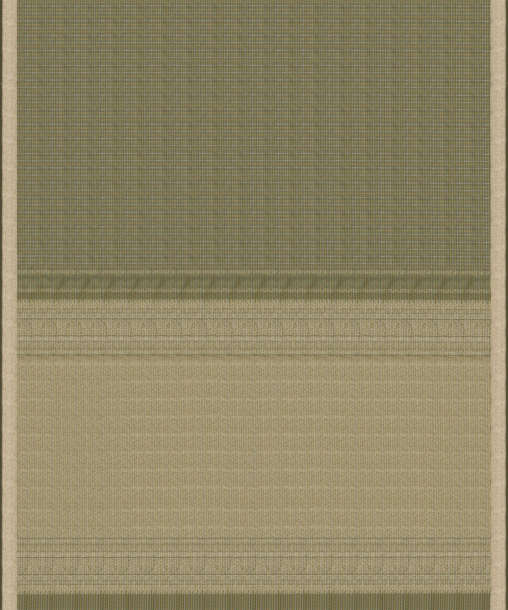 Olive green handwoven kanjivaram silk saree