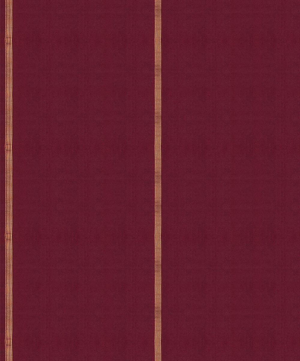 maroon handwoven kanjivaram silk saree