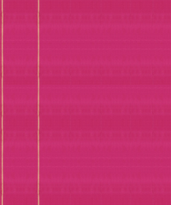 Yellow pink handwoven kanjivaram silk saree