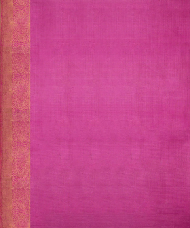 Mauve pink handwoven kanjivaram silk saree